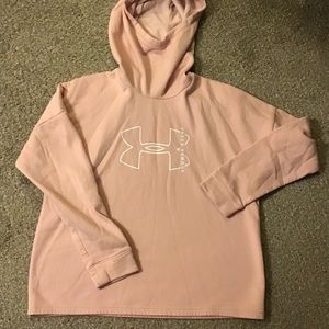 Under Armour Well Worn Pink and White Hoodie